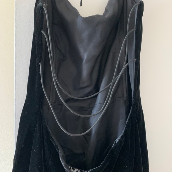 Laundry Black Lined Velvet Dress - Picture 3 of 5